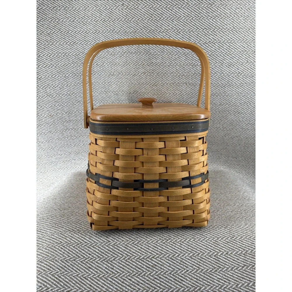 Longaberger 1998 Collector's Club Harbor Basket Protector & Lid